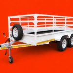 4 Metre Double Axle Open Cargo Trailer  3000 KGS GWM
