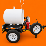500 liter stainless steel bowser tanker trailer