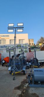 Mobile Light Tower Trailer – 5.5kVA Diesel Generator | 7–8 Meter Mast - Image 4