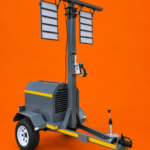 Mobile Light Tower Trailer – 5.5kVA Diesel Generator | 7–8 Meter Mast