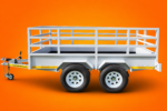 3 Meter cargo trailer  Braked 14" 3000 kg GWM