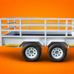 3 Meter cargo trailer  Braked 14" 3000 kg GWM