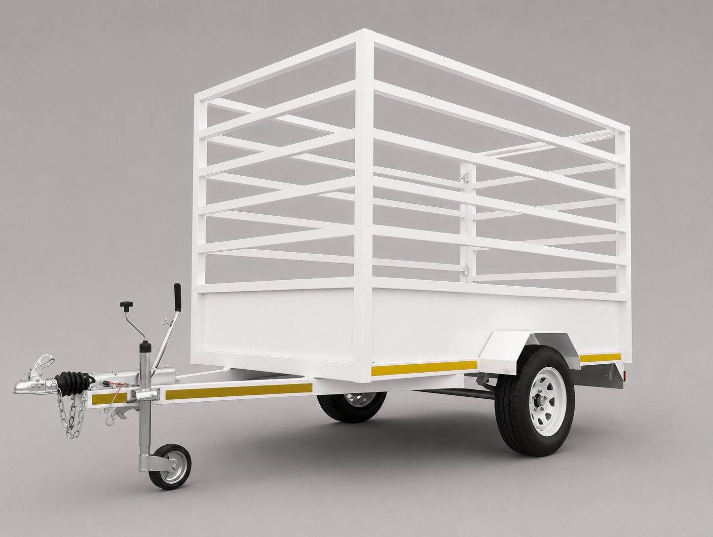 4 Meter Heavy-Duty Animal Trailer – 1500kg GVM Singel Axle Braked Livestock Trailer